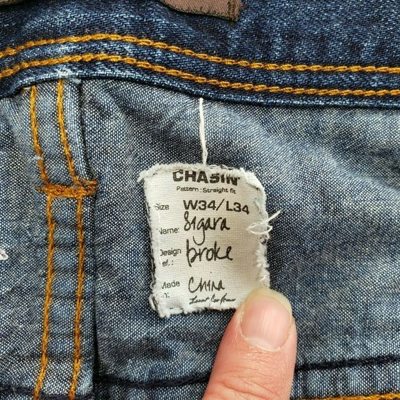 CHASIN Sigara Broke Regular Fit Button-Fly 34x34 - Picture 5 of 12